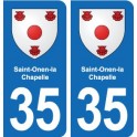 35 Janzé blason autocollant plaque stickers ville