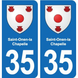 35 Janzé blason autocollant plaque stickers ville