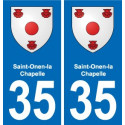 35 Janzé blason autocollant plaque stickers ville