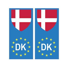 Danemark europe drapeau Autocollant