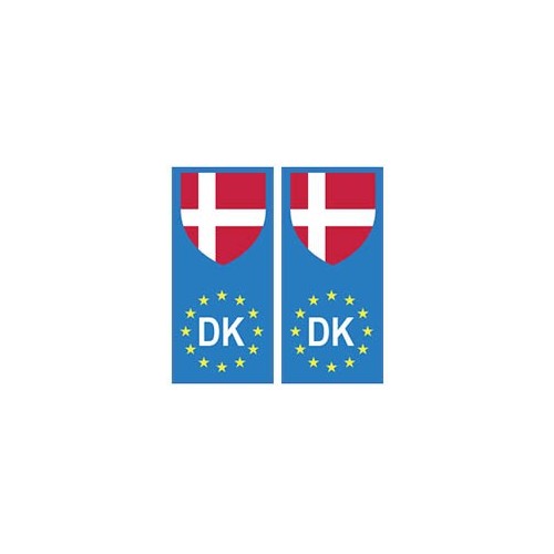 Danemark europe drapeau Autocollant