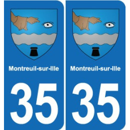 35 Janzé blason autocollant plaque stickers ville