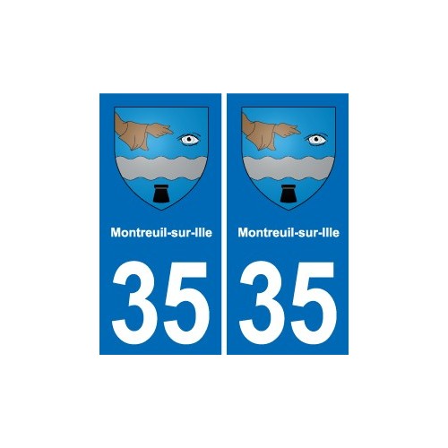 35 Janzé blason autocollant plaque stickers ville
