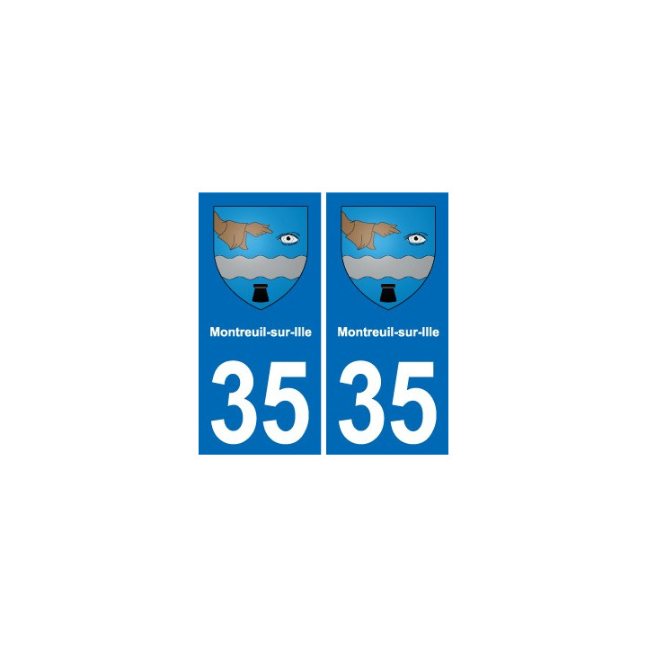 35 Janzé blason autocollant plaque stickers ville