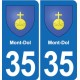 35 Janzé blason autocollant plaque stickers ville