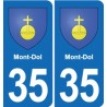 35 Janzé blason autocollant plaque stickers ville