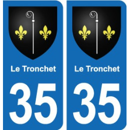35 Janzé blason autocollant plaque stickers ville