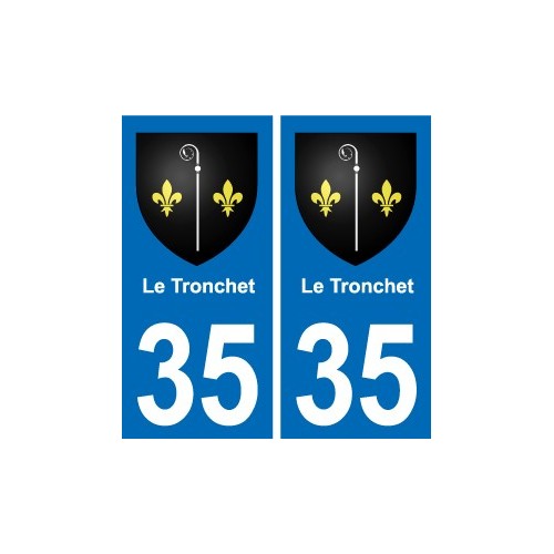 35 Janzé blason autocollant plaque stickers ville