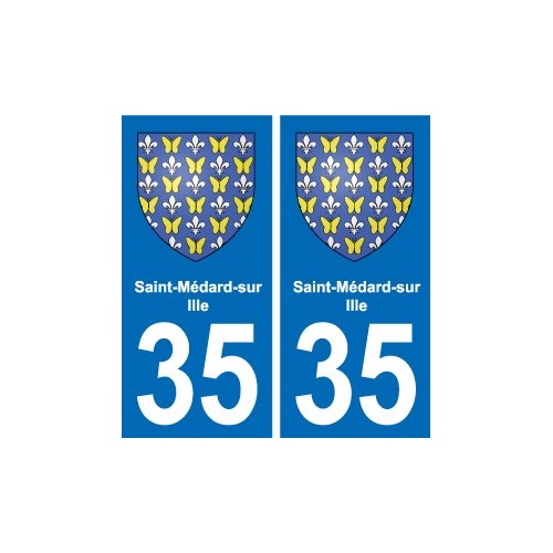 35 Janzé blason autocollant plaque stickers ville