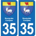 35 Janzé blason autocollant plaque stickers ville