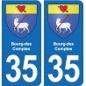 35 Janzé blason autocollant plaque stickers ville