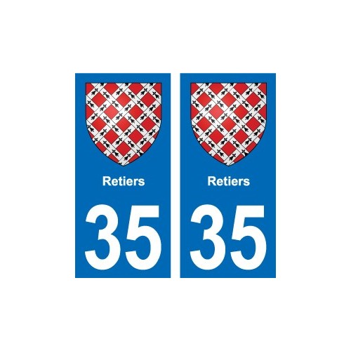 35 Janzé blason autocollant plaque stickers ville