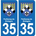 35 Janzé blason autocollant plaque stickers ville