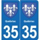 35 Janzé blason autocollant plaque stickers ville