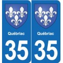 35 Janzé blason autocollant plaque stickers ville