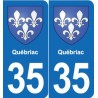 35 Janzé blason autocollant plaque stickers ville