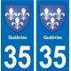 35 Janzé blason autocollant plaque stickers ville
