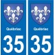 35 Janzé blason autocollant plaque stickers ville