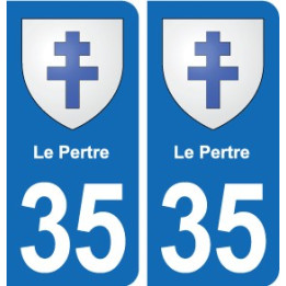 35 Janzé blason autocollant plaque stickers ville