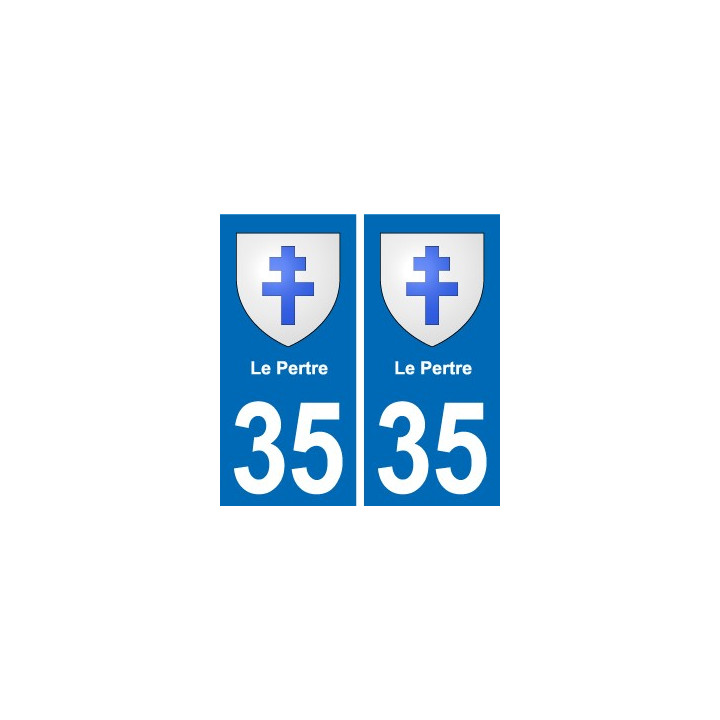 35 Janzé blason autocollant plaque stickers ville