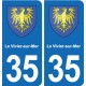 35 Janzé blason autocollant plaque stickers ville