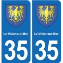 35 Janzé blason autocollant plaque stickers ville