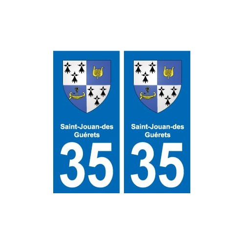 35 Janzé blason autocollant plaque stickers ville