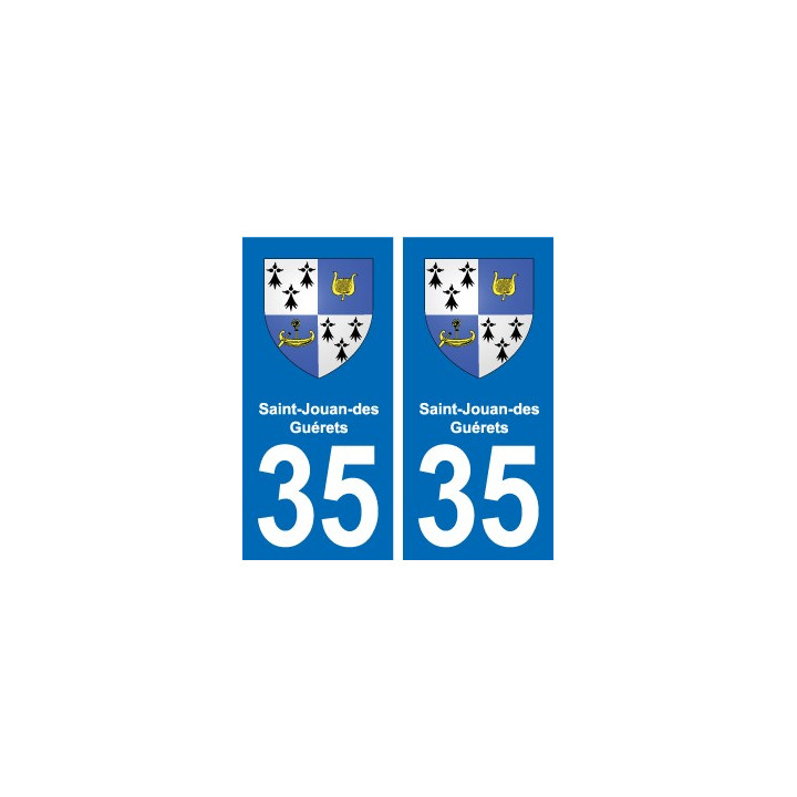35 Janzé blason autocollant plaque stickers ville