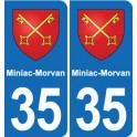 35 Janzé blason autocollant plaque stickers ville