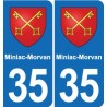 35 Janzé blason autocollant plaque stickers ville