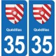 35 Janzé blason autocollant plaque stickers ville