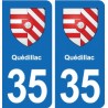35 Janzé blason autocollant plaque stickers ville