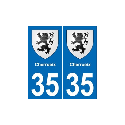 35 Janzé blason autocollant plaque stickers ville