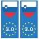 Slovénie europe drapeau Autocollant