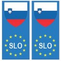Slovénie europe drapeau Autocollant