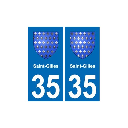 35 Janzé blason autocollant plaque stickers ville