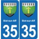 35 Janzé blason autocollant plaque stickers ville