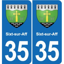 35 Janzé blason autocollant plaque stickers ville