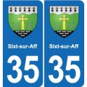 35 Janzé blason autocollant plaque stickers ville