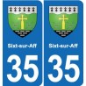 35 Janzé blason autocollant plaque stickers ville