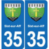 35 Janzé blason autocollant plaque stickers ville