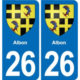 26 Dieulefit blason autocollant plaque stickers ville