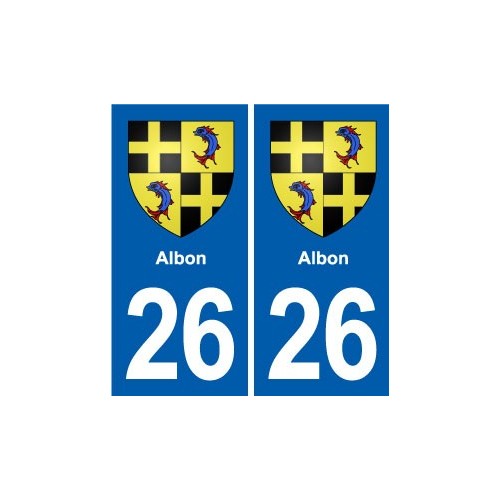 26 Dieulefit blason autocollant plaque stickers ville