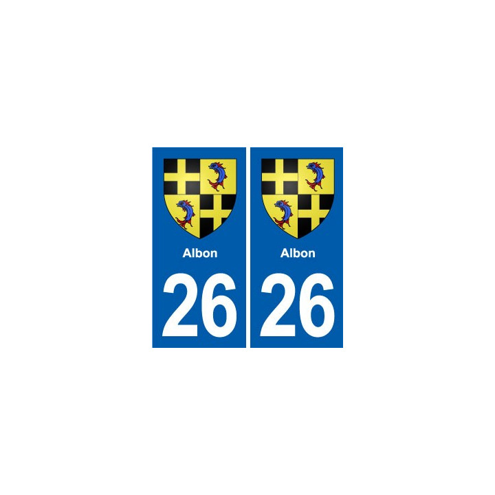 26 Dieulefit blason autocollant plaque stickers ville