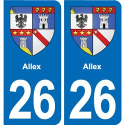 26 Dieulefit blason autocollant plaque stickers ville