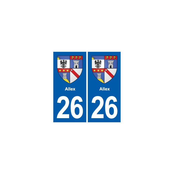 26 Dieulefit blason autocollant plaque stickers ville