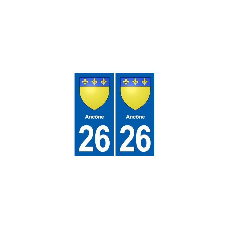 26 Dieulefit blason autocollant plaque stickers ville
