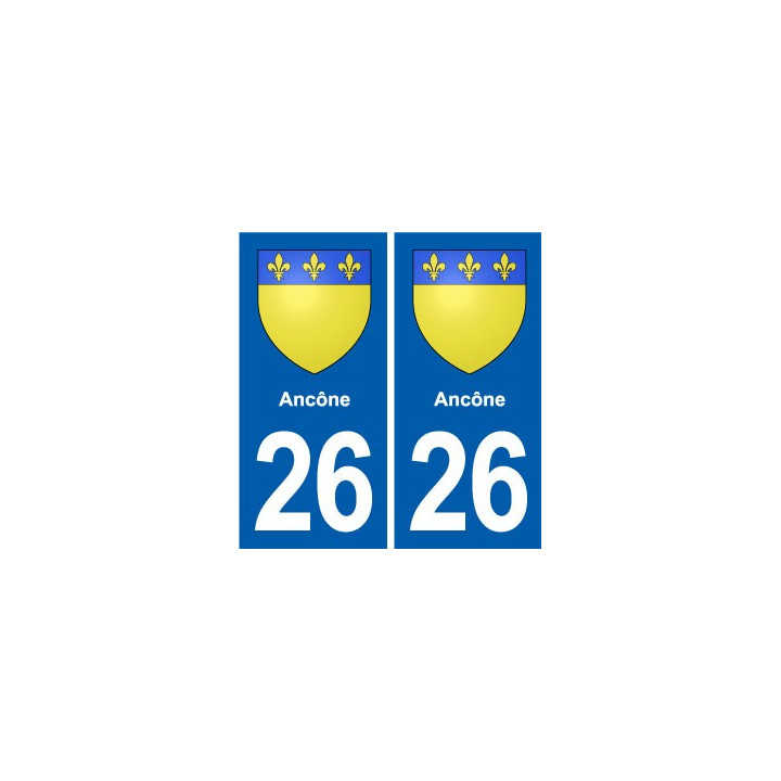 26 Dieulefit blason autocollant plaque stickers ville