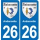 26 Dieulefit blason autocollant plaque stickers ville