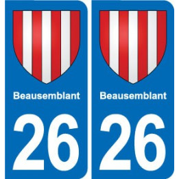 26 Dieulefit blason autocollant plaque stickers ville